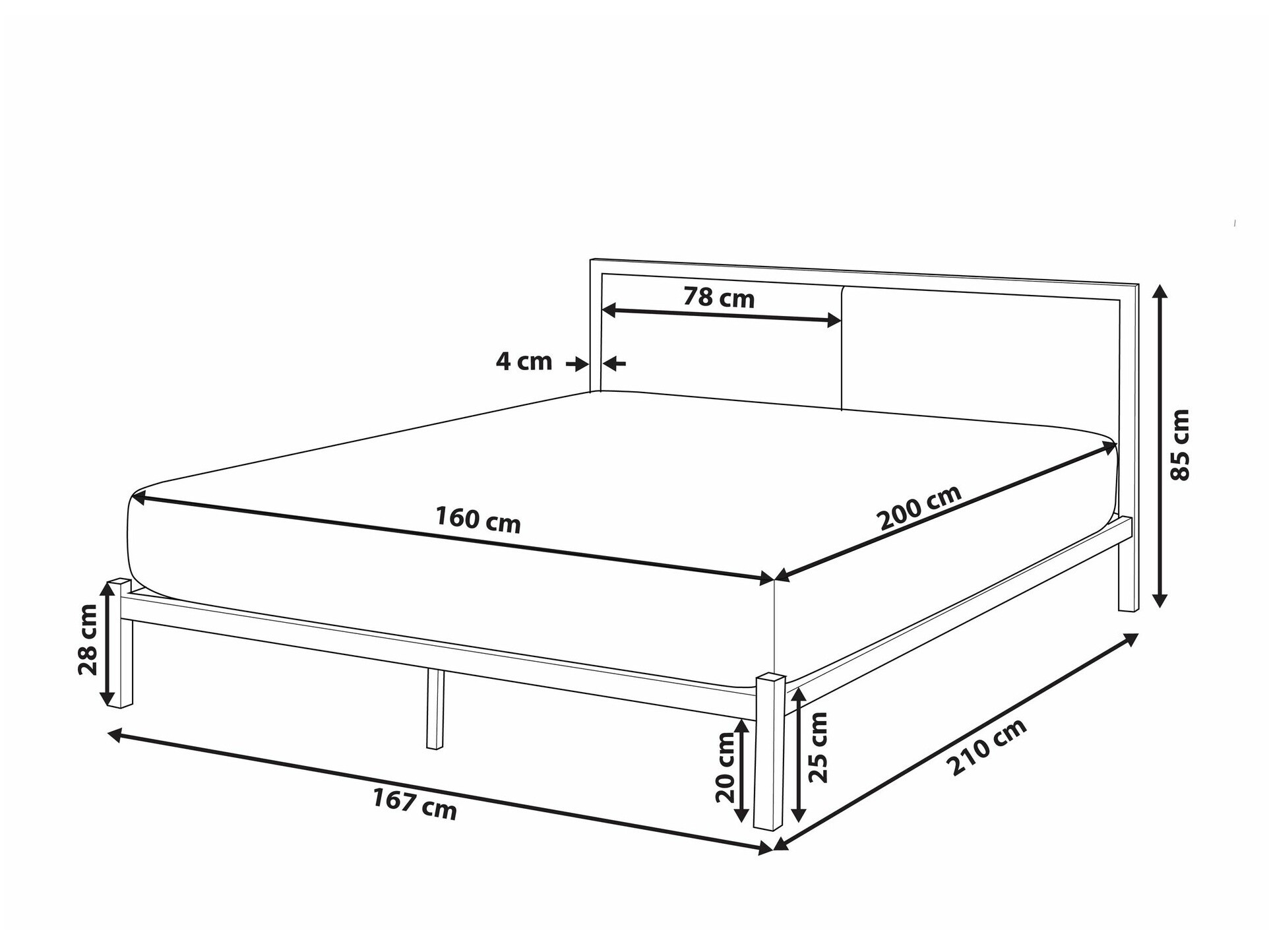 Легло Berwyn 760 (Черен + Сив)