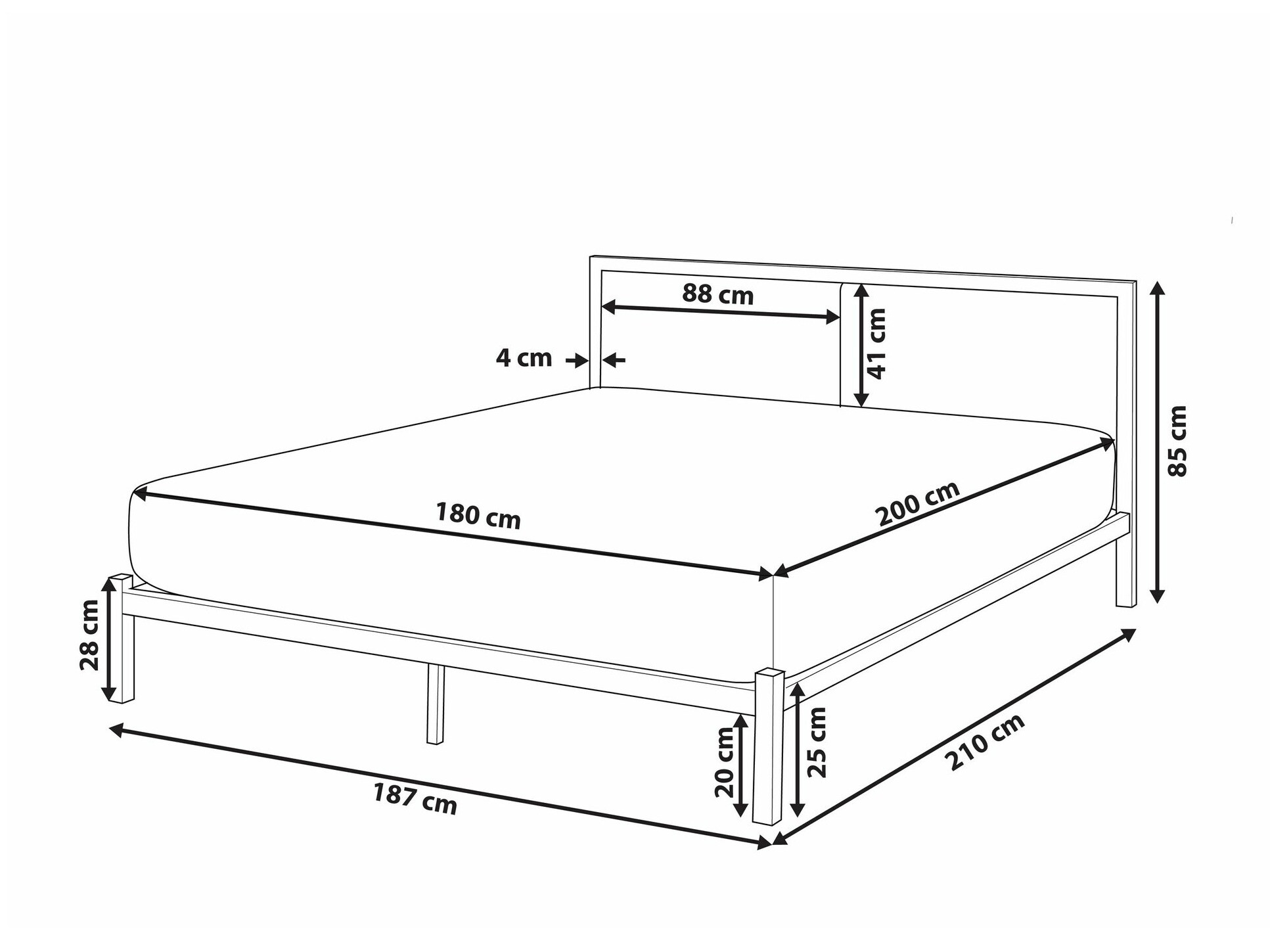 Легло Berwyn 760 (Черен + Сив)