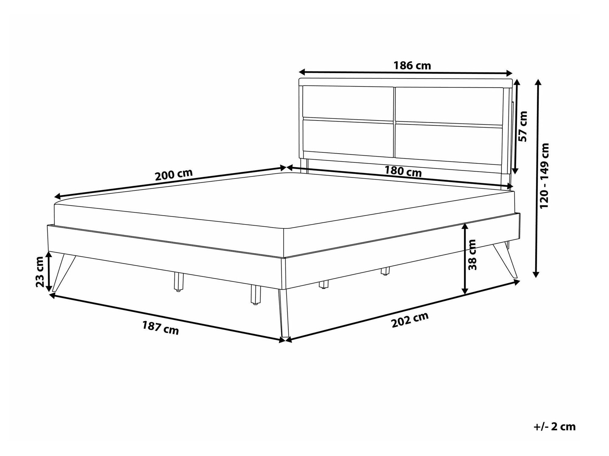 Легло Berwyn 772 (Бежов + Тъмно дърво)