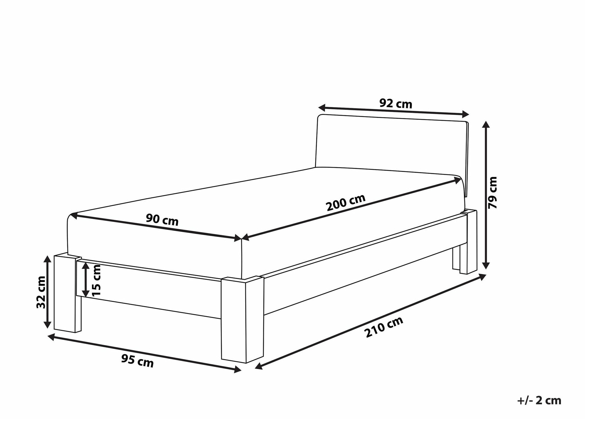Легло Berwyn 735 (Бял)