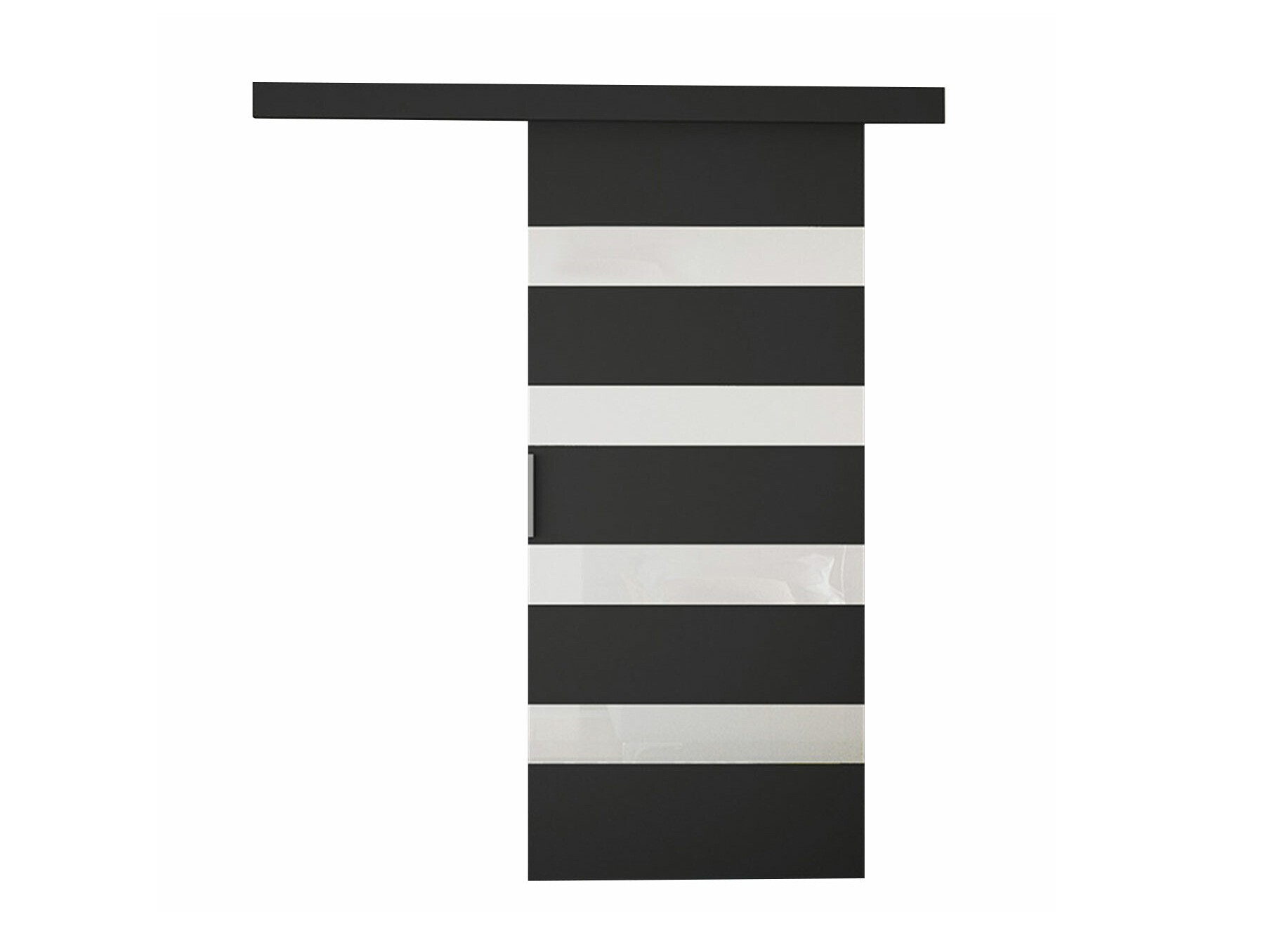 Плъзгаща се врата Closico Portalis V (Черен + Бял)