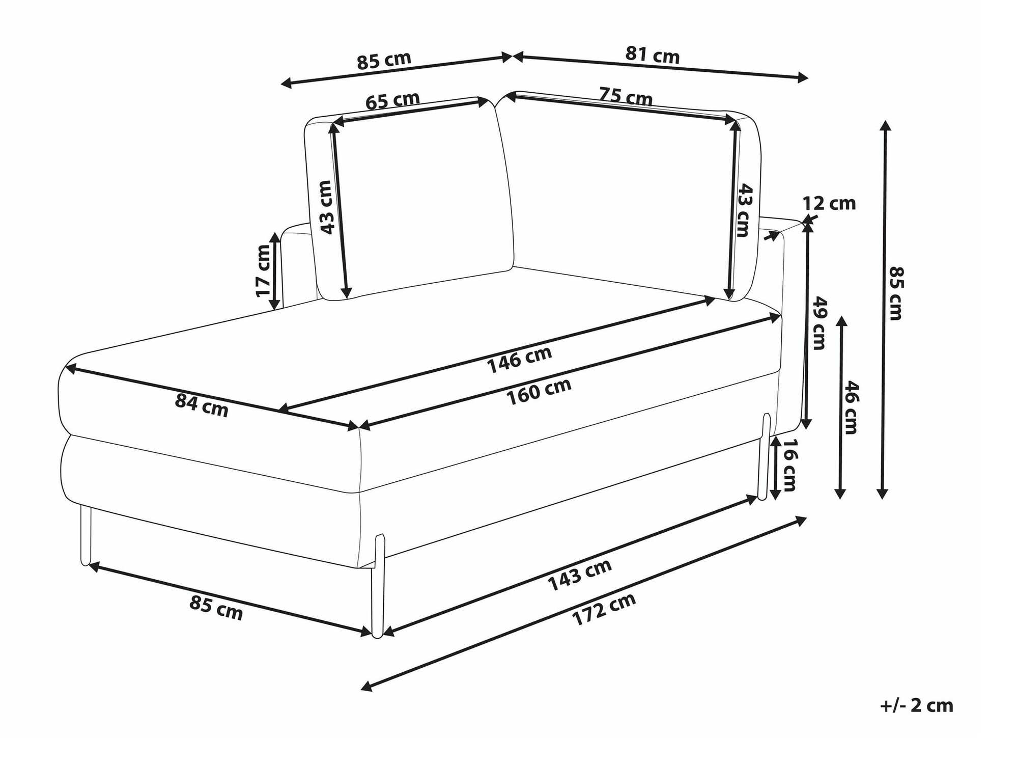 Кушетка Berwyn 2212 (Бежов)