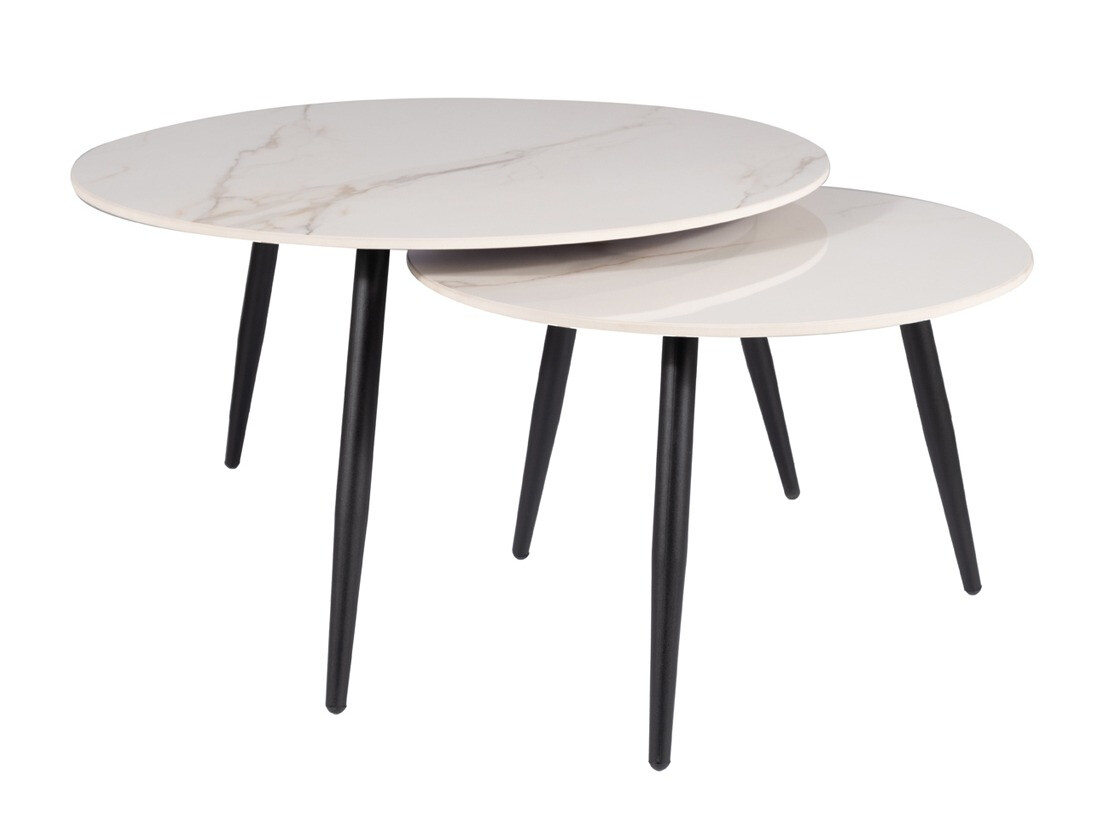 Комплект масички за кафе Detroit 602 (Бял мрамор)