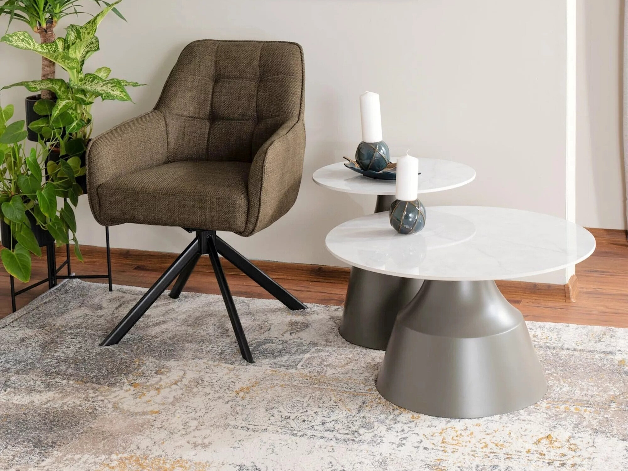 Комплект масички за кафе Detroit 908 (Бял + Сив)