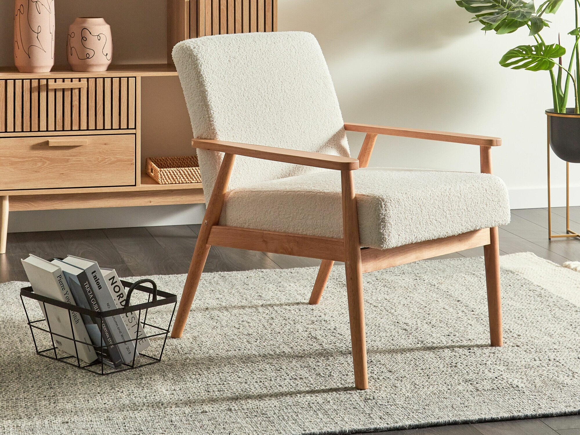 Фотьойл Berwyn 2214 (Ярък дърво + Бял)