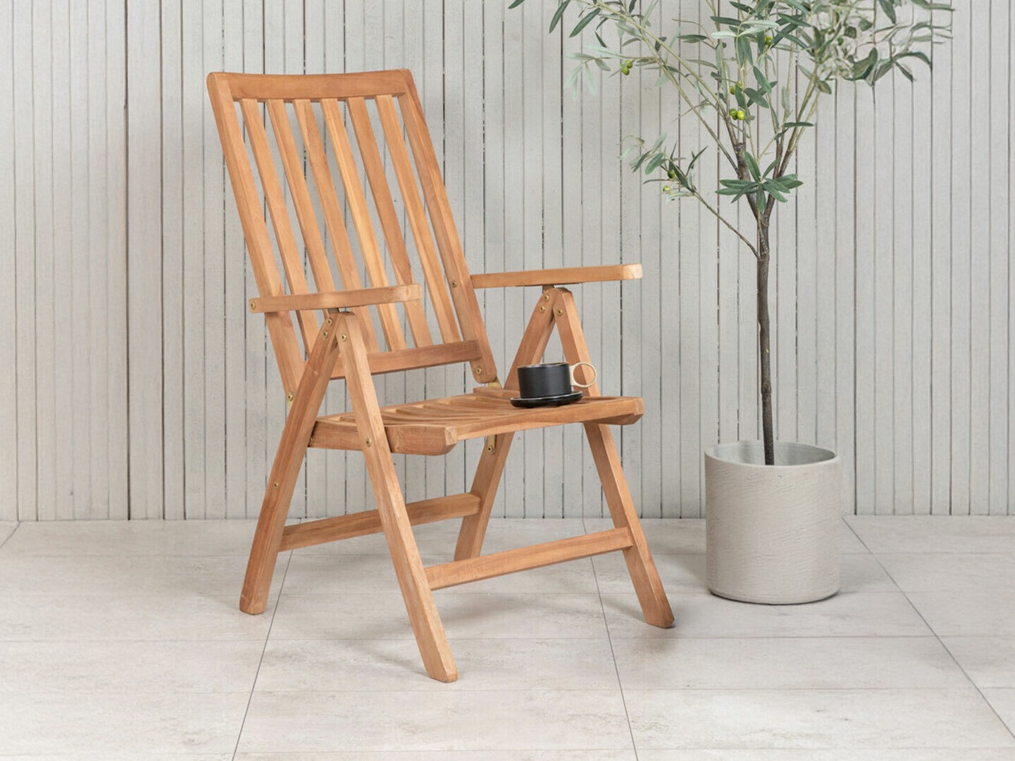 Градински стол Nunova 115 (Светлокафяво)