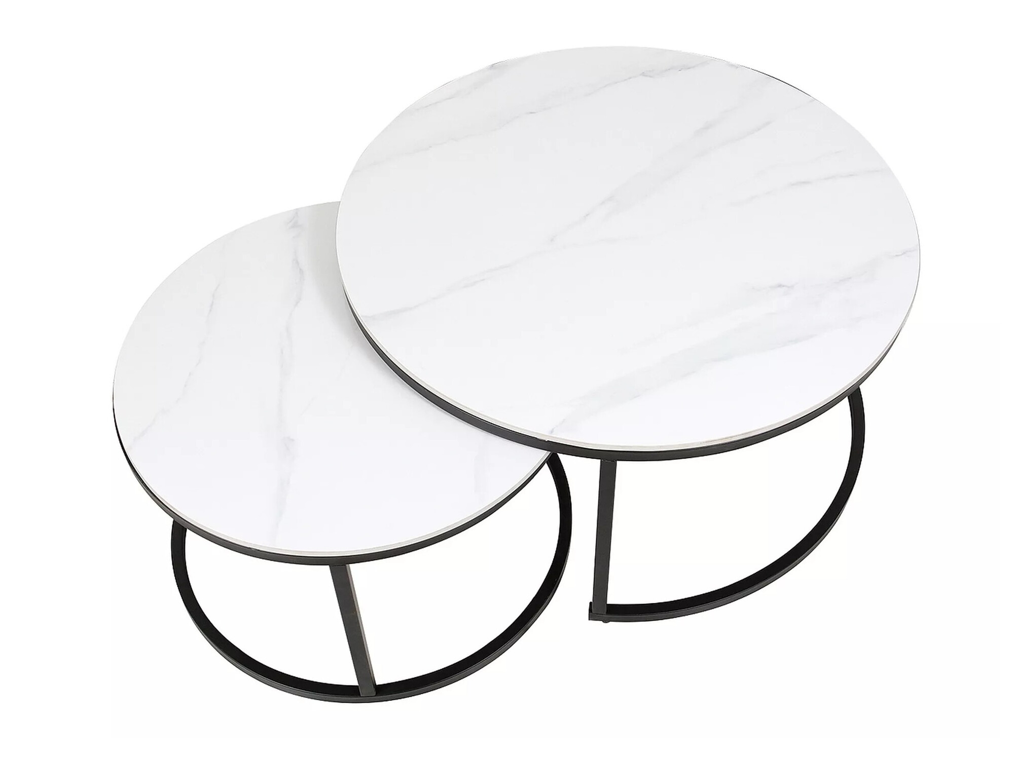 Комплект масички за кафе Detroit 607 (Бял мрамор)