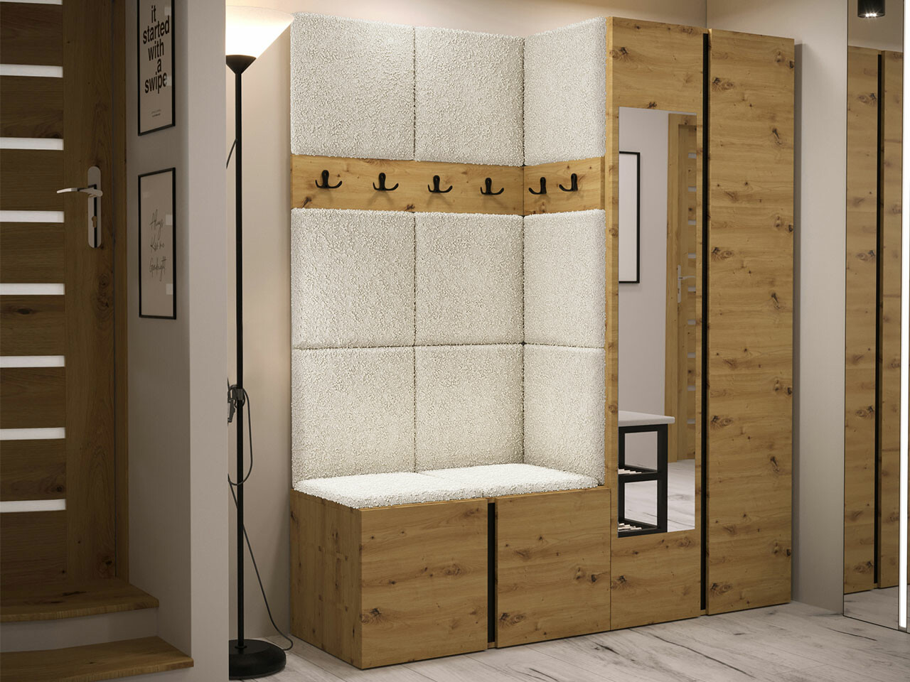 Комплект за антре Hartford 278 (Artisan дъб)