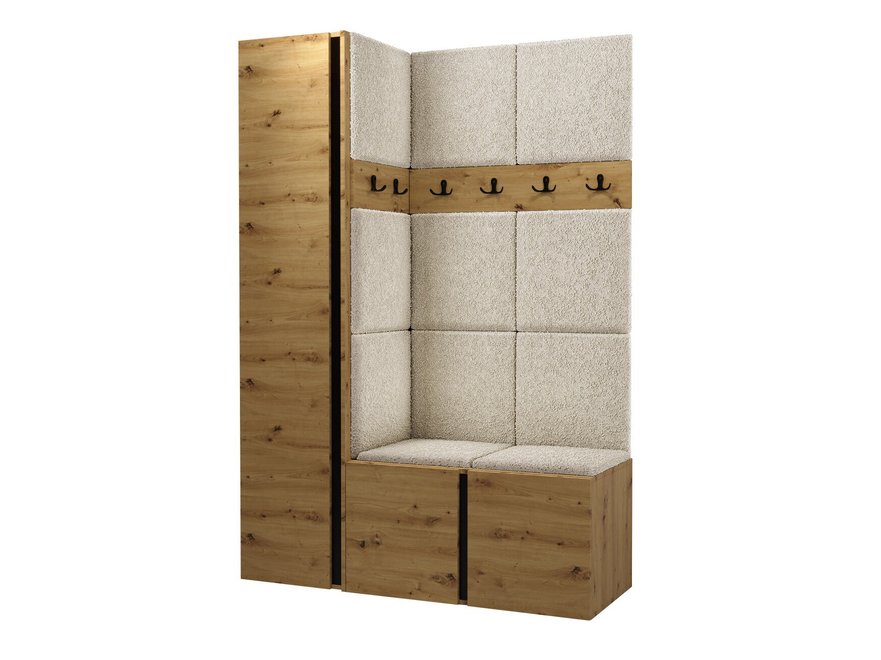 Комплект за антре Pinis IX (Artisan дъб)