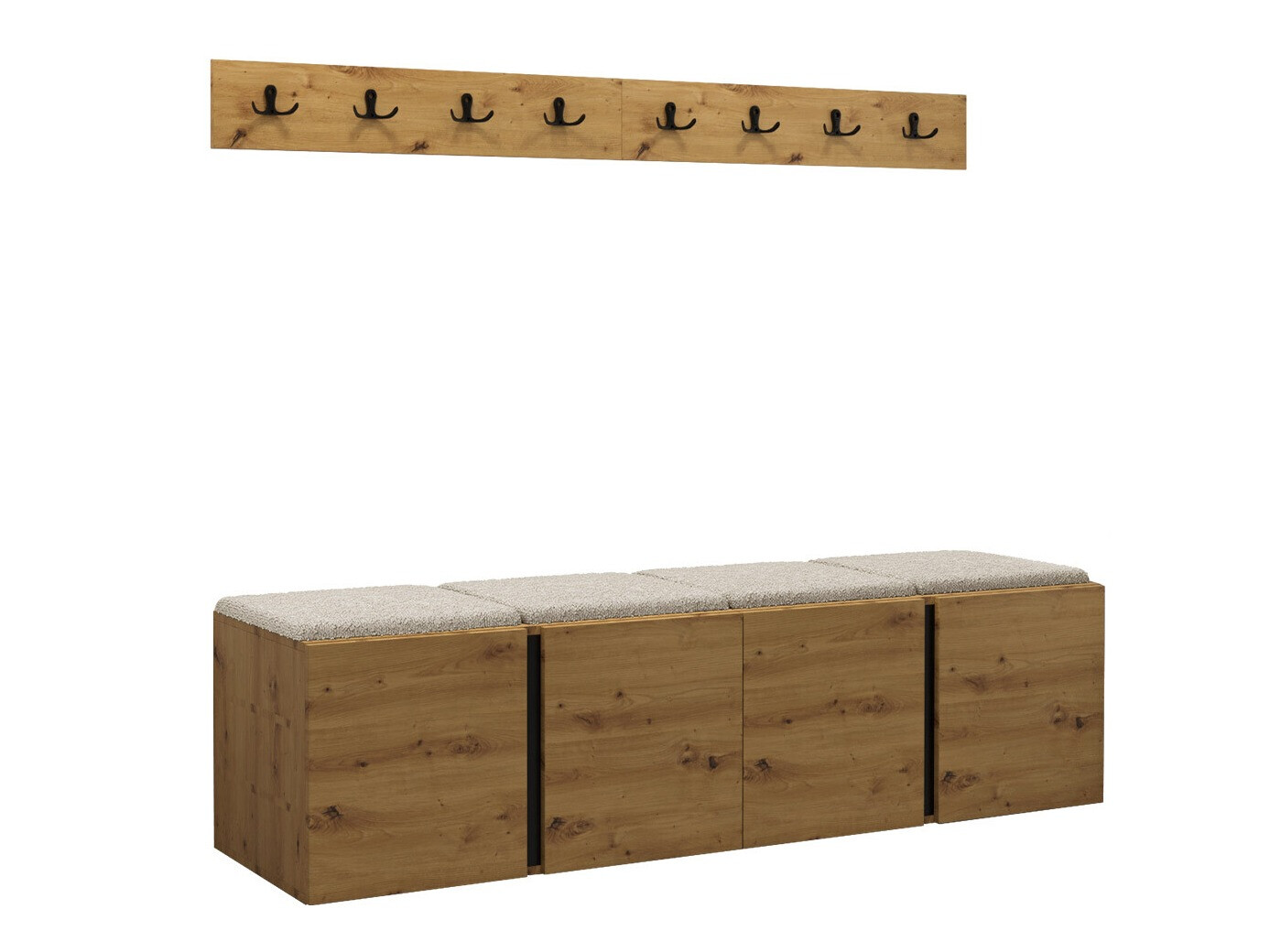 Комплект за антре Pinis VII (Artisan дъб)