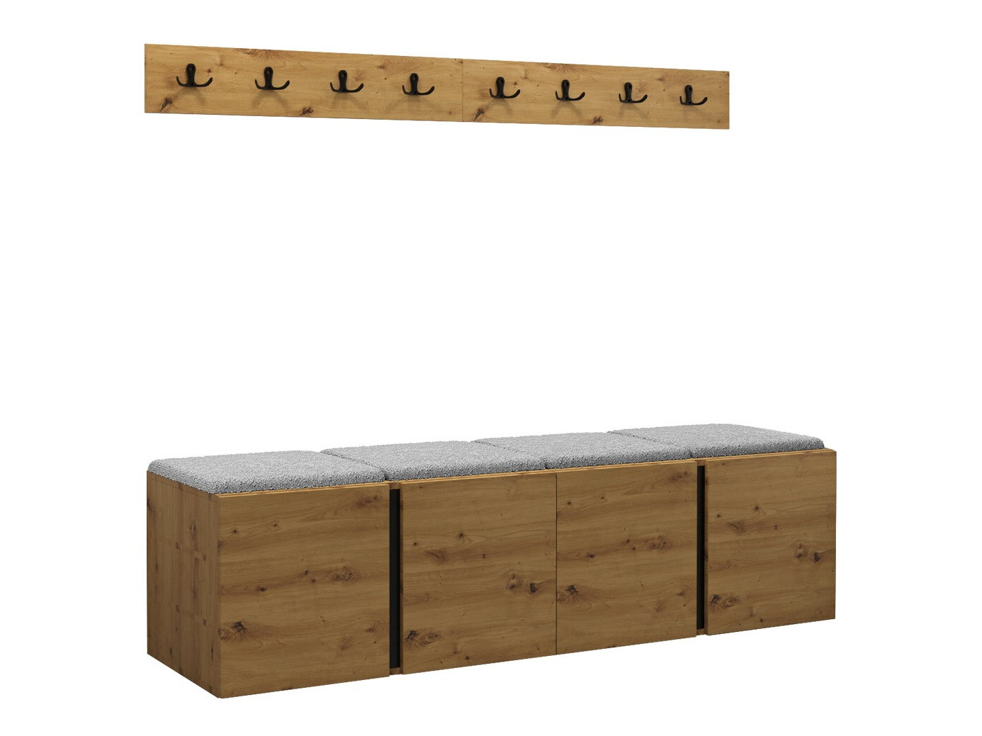 Комплект за антре Pinis VII (Artisan дъб)