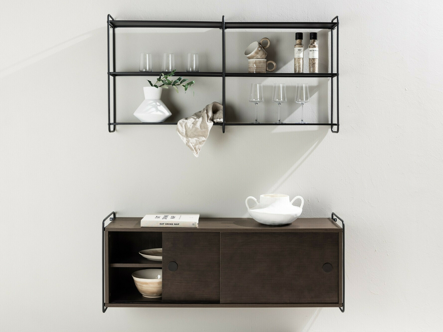 Окачен шкаф Dallas 4530 (Кафяв)