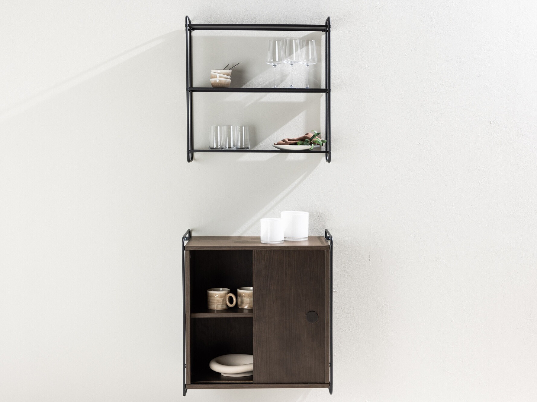 Стенна етажерка Dallas 4550 (Черен)