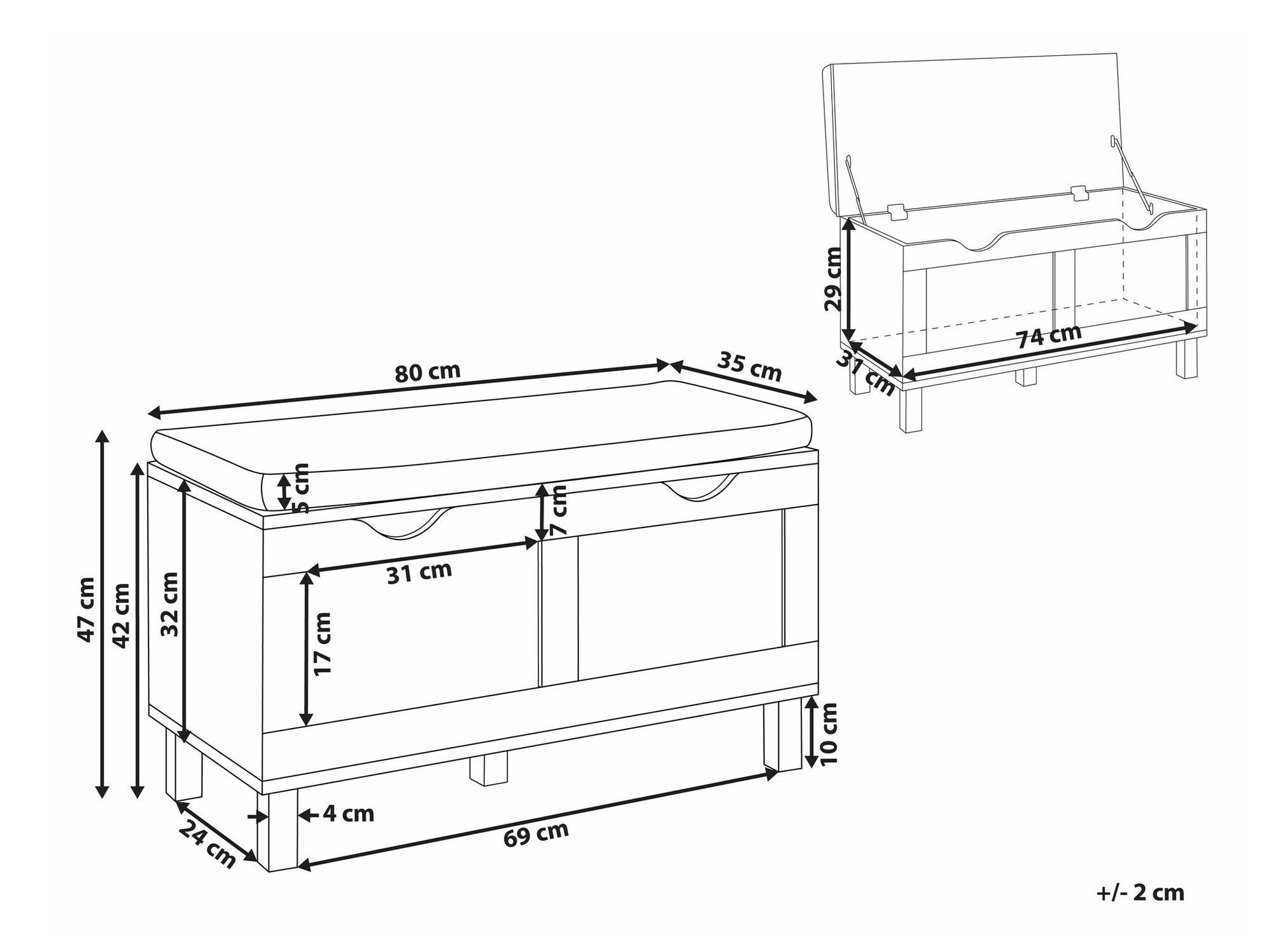 Шкаф за обувки Berwyn 2216