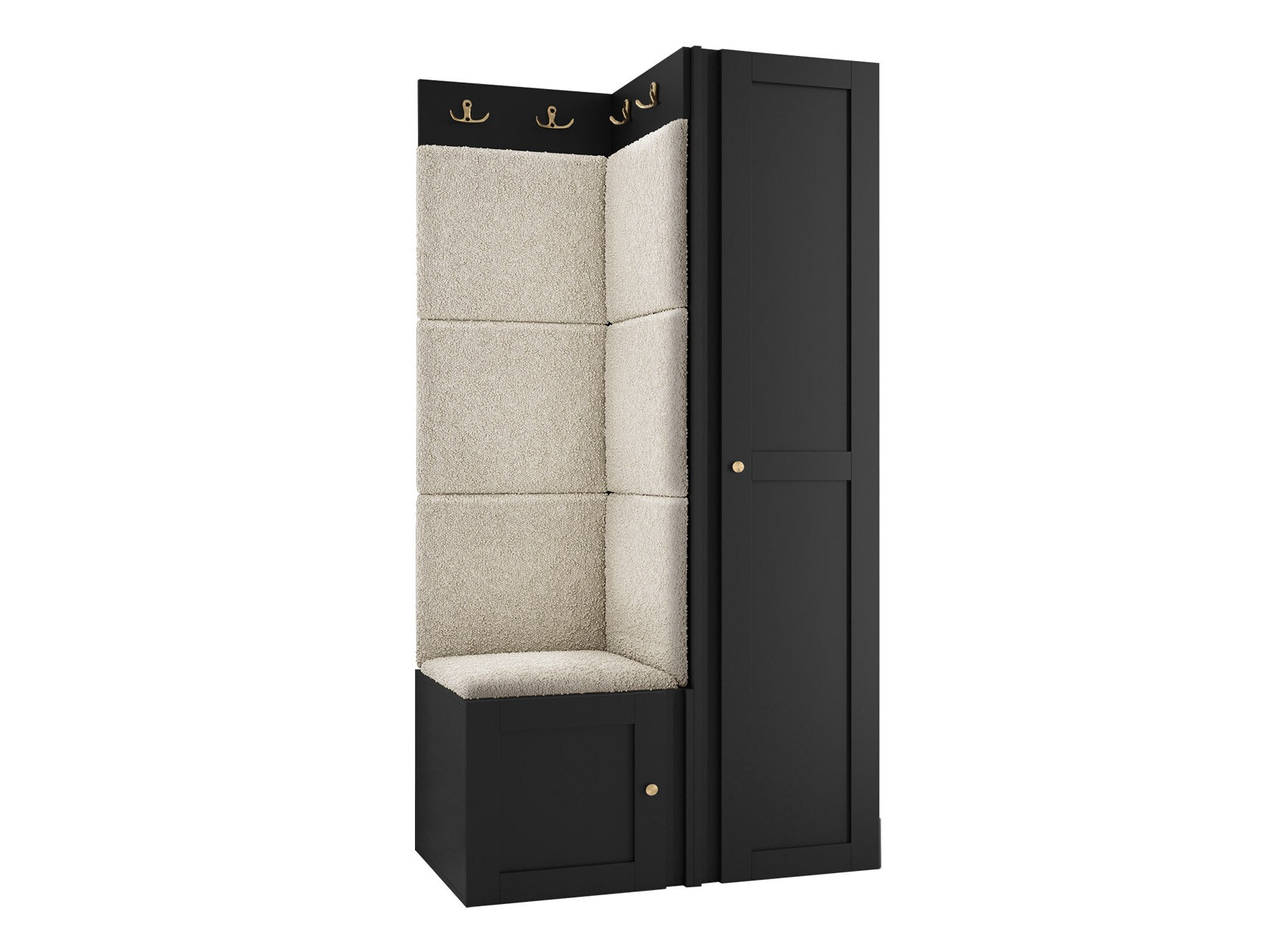 Комплект за антре Hartford 381 (Черен)