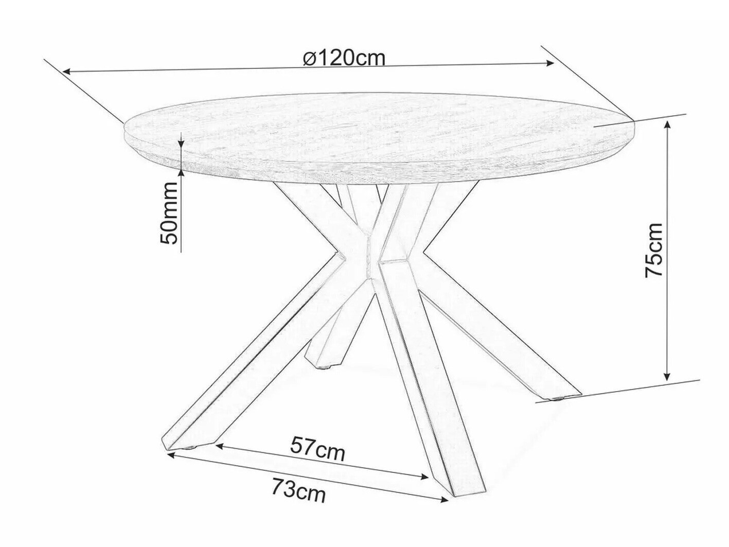 Маса Detroit 614