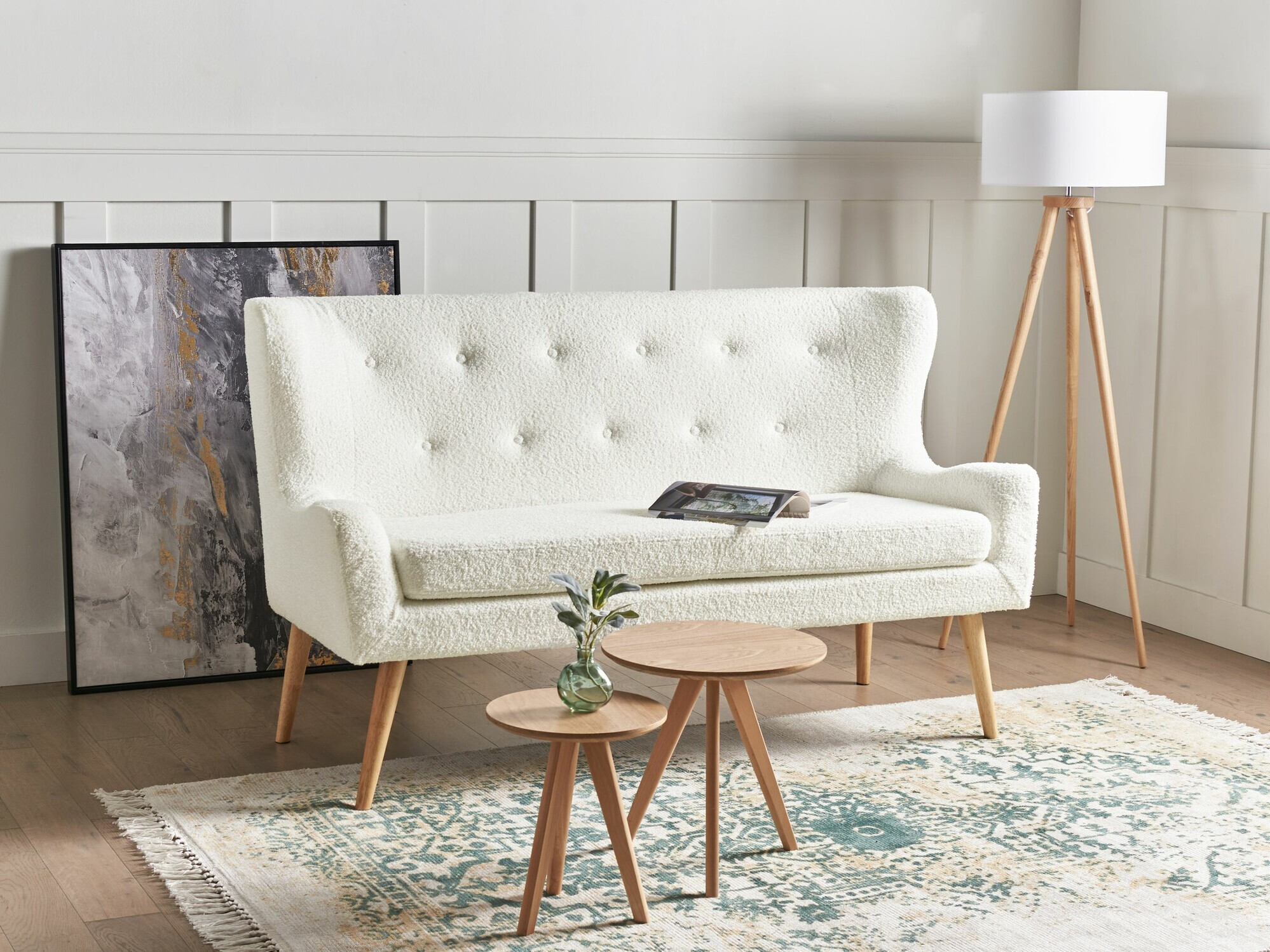 Диван Berwyn 1416 (Бял)