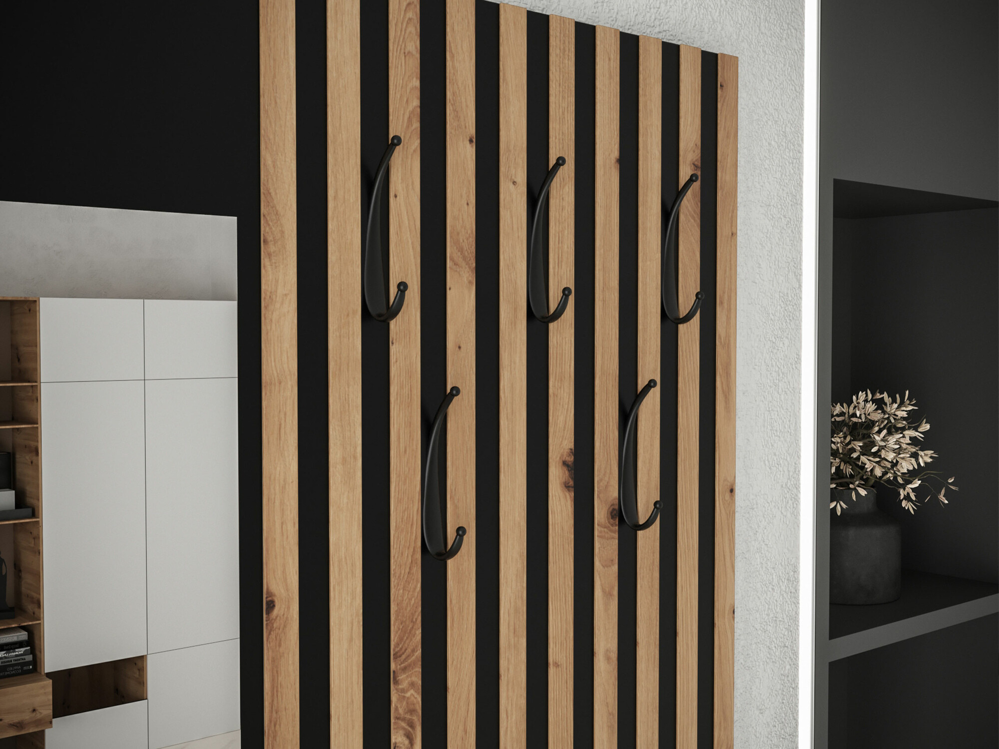 Комплект за антре Fabor (Artisan дъб + Abriamo 03)