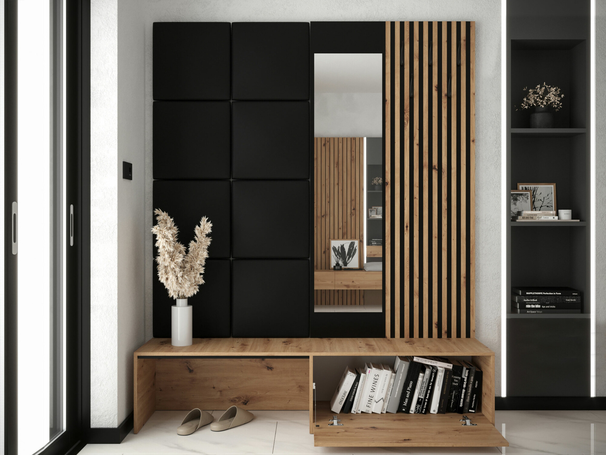 Комплект за антре Fabor (Artisan дъб + Soft 011)