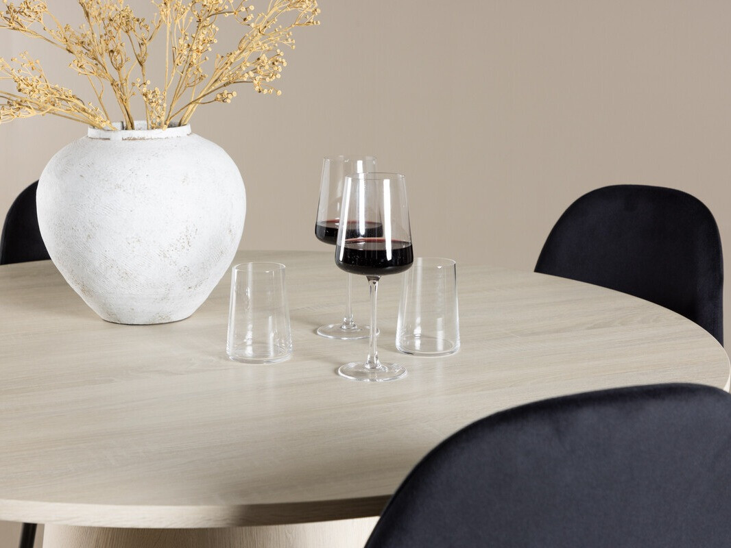 Маса и столове за трапезария Dallas 4556 (Черен)