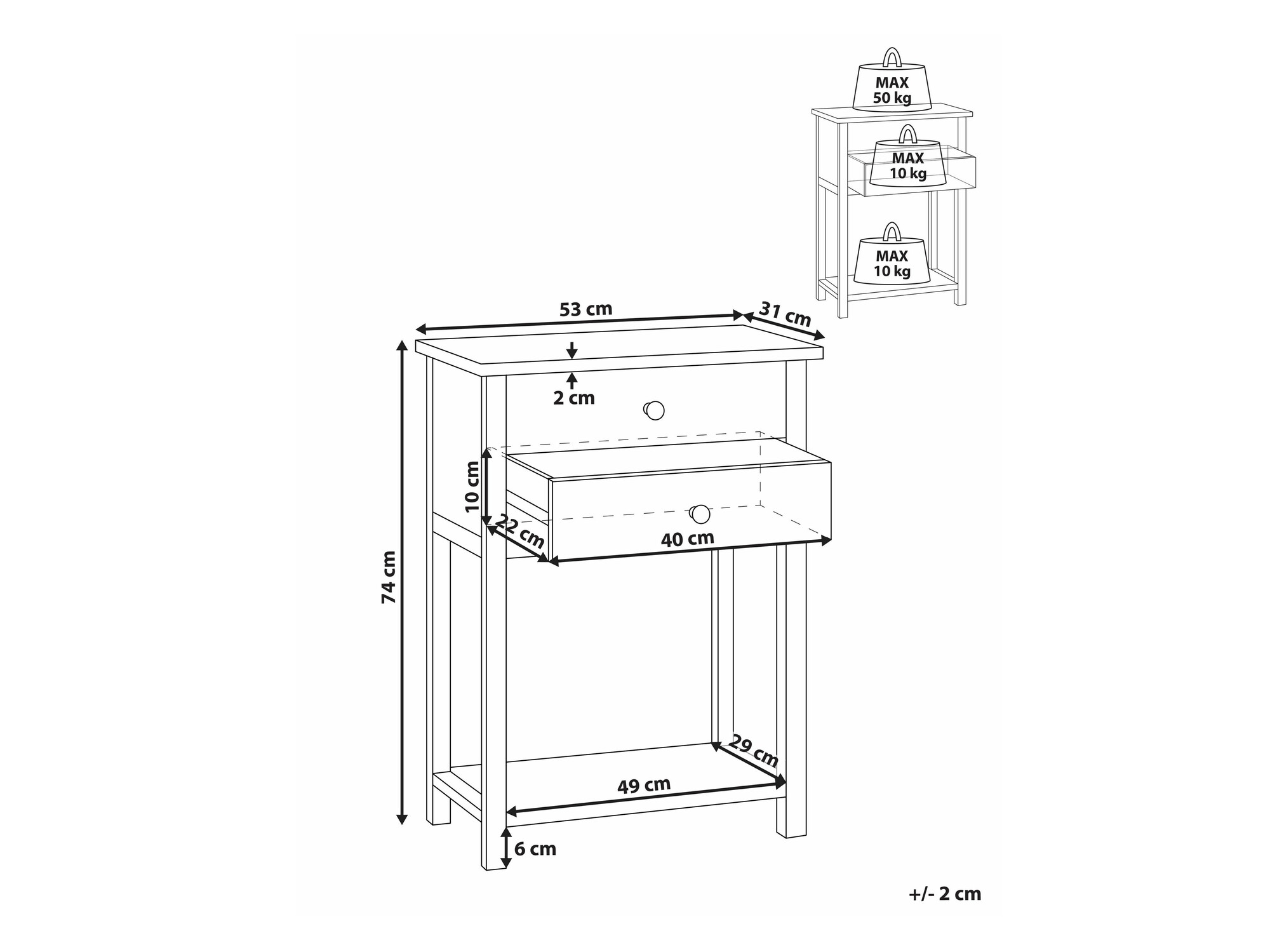 Конзолна маса Melmone 106