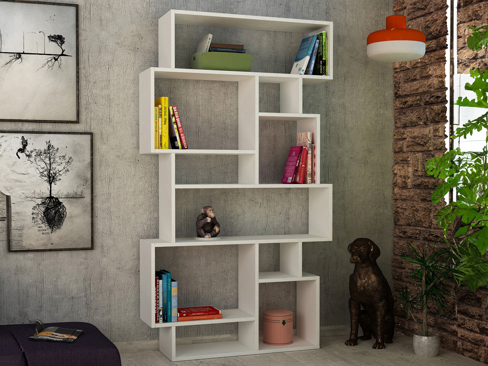 Етажерка Kailua 1080 (Бял)