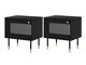 Комплект нощни шкафчета Feletri 107 (Черен)