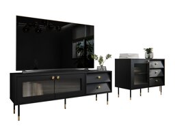 Комплект за хол Feletri 108 (Черен)