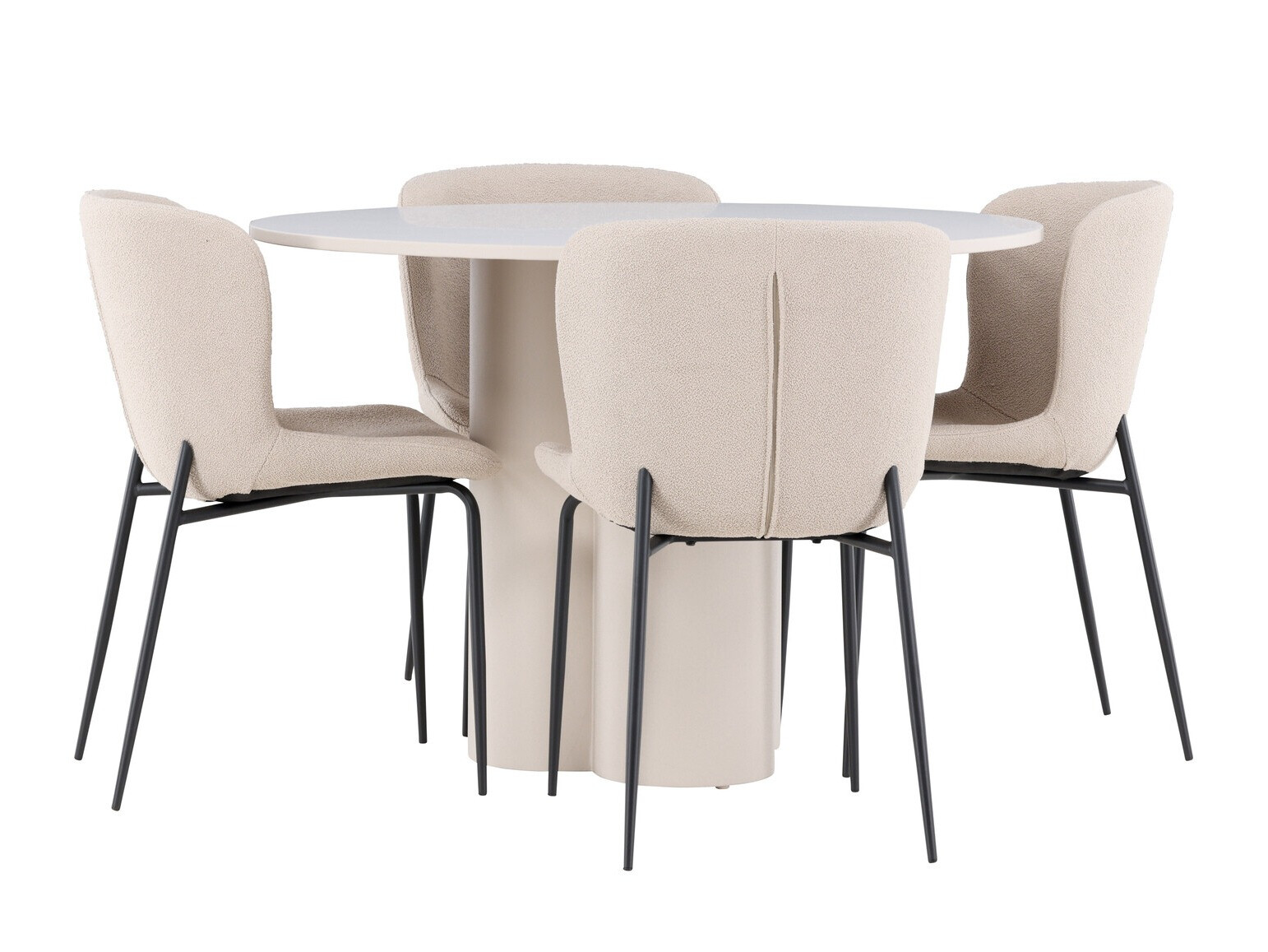 Маса и столове за трапезария Dallas 4562 (Бежов)