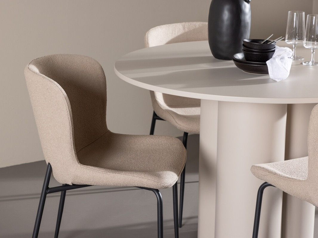 Маса и столове за трапезария Dallas 4562 (Бежов)