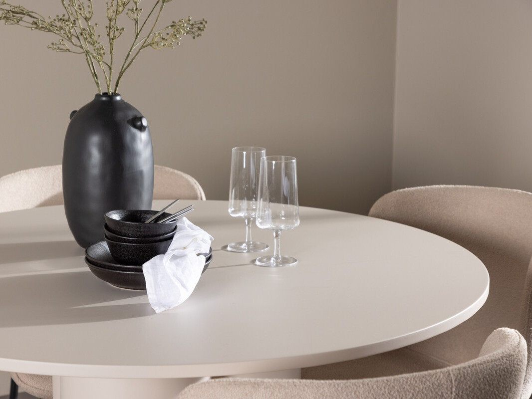 Маса и столове за трапезария Dallas 4562 (Бежов)