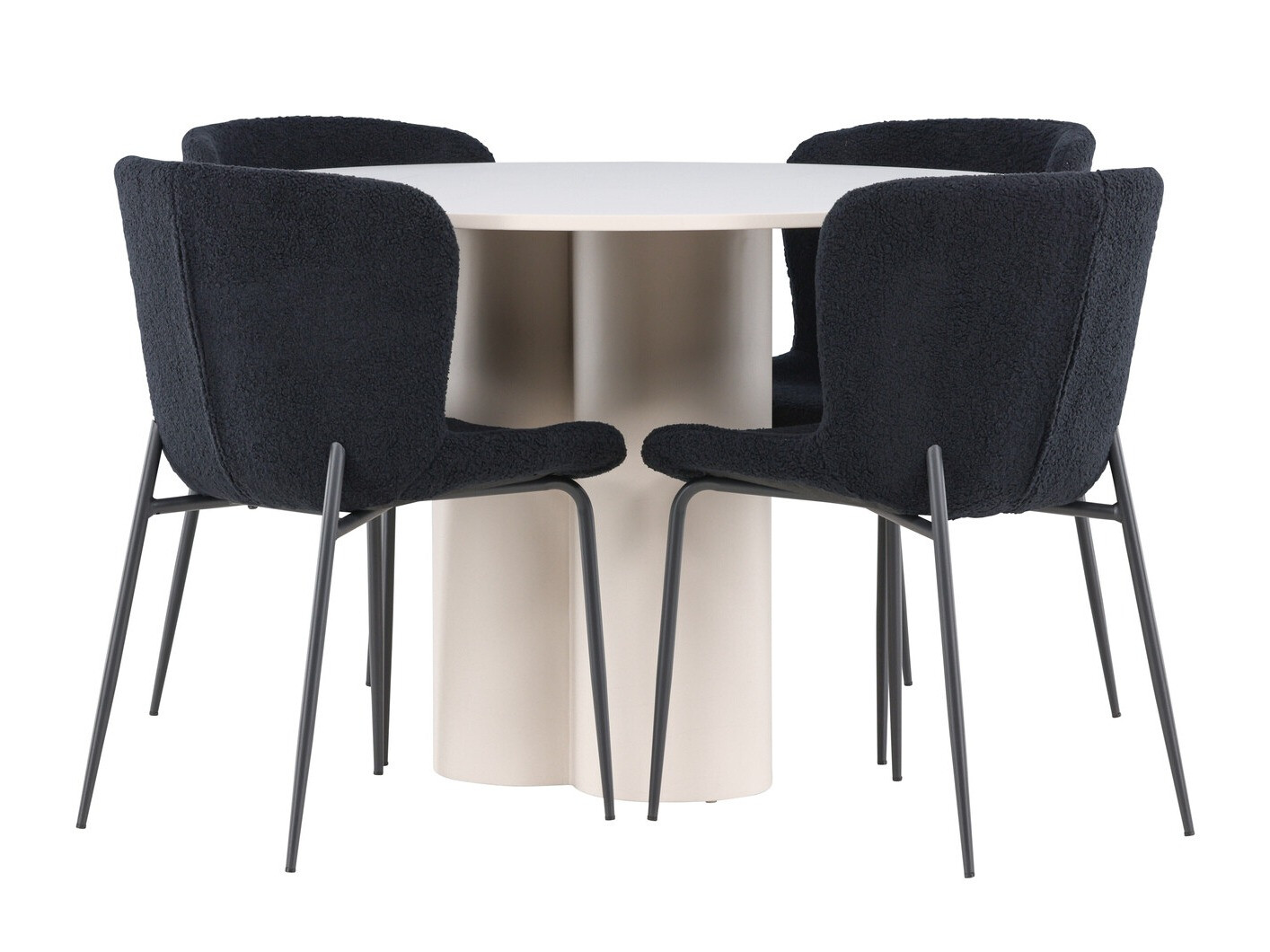 Маса и столове за трапезария Dallas 4562 (Бежов)