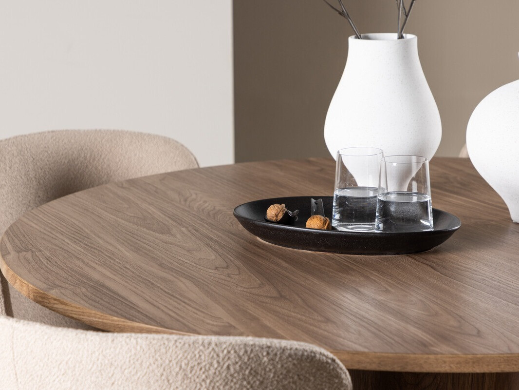 Маса и столове за трапезария Dallas 4562 (Кафяв)