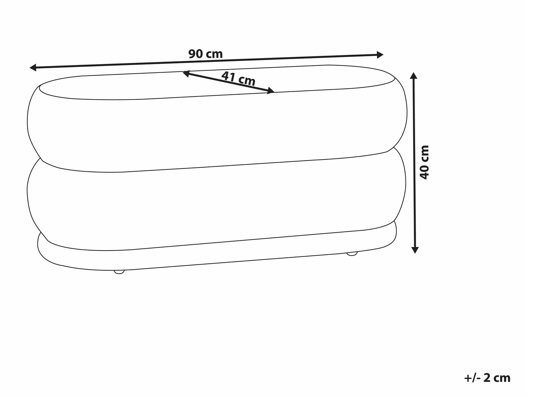Тапицирана пейка Berwyn 2226 (Син)