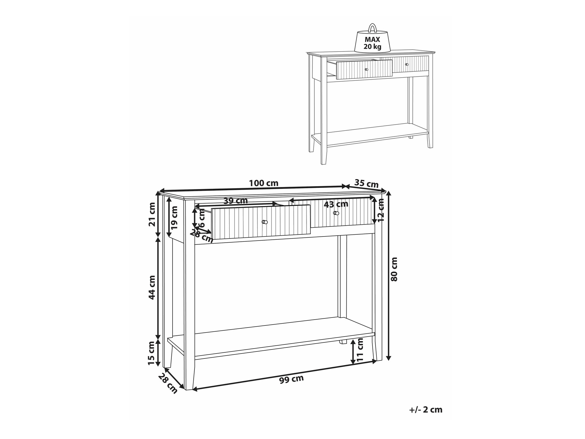 Конзолна маса Romloru 103