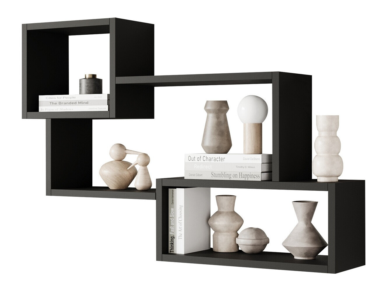 Стенна етажерка Lexicon II (Графит)