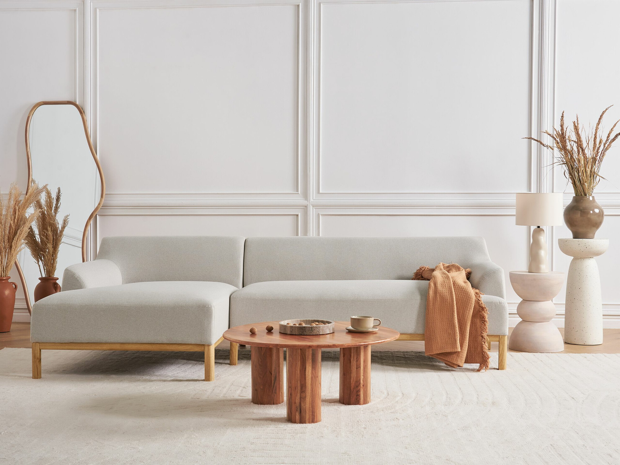 Ъглов диван Berwyn 2229 (Бежов)