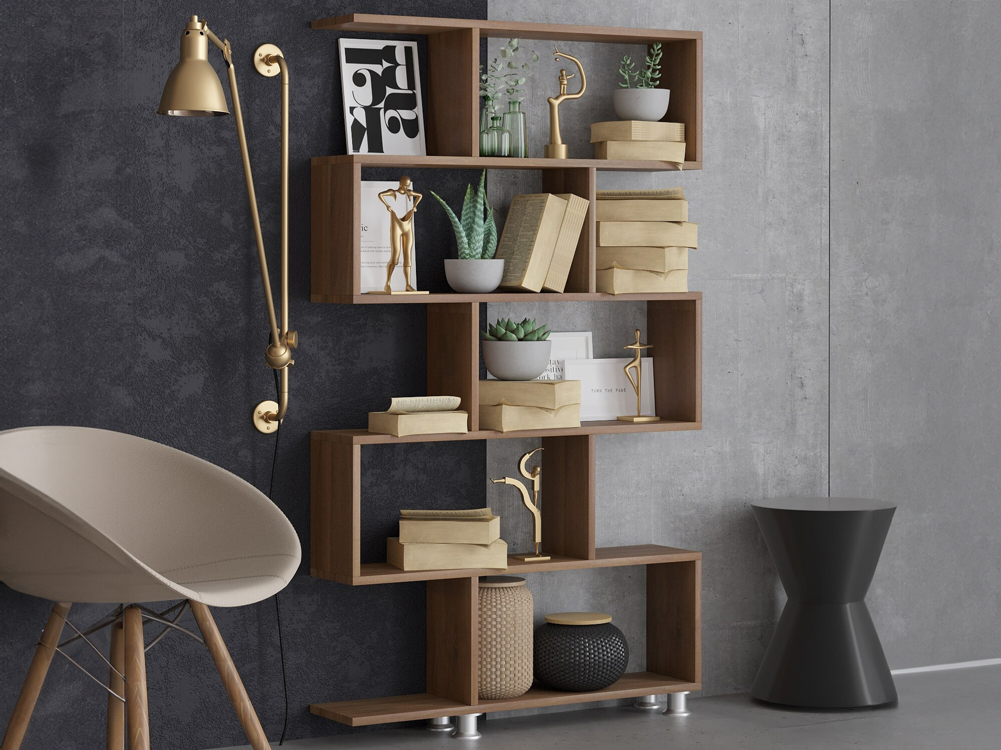 Етажерка Kailua 1042 (Орех)