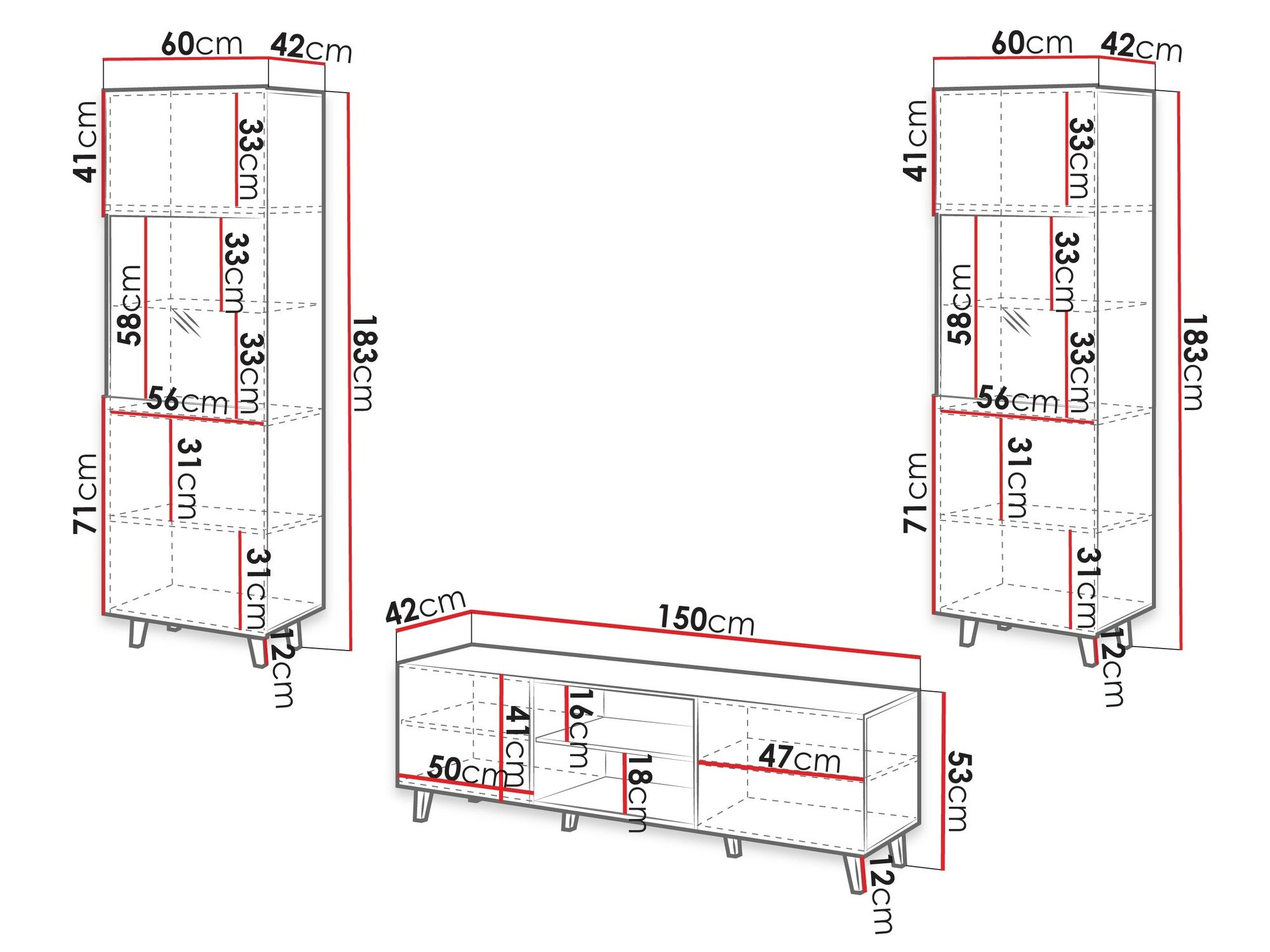 Комплект за хол Comes (Дъб уотан)