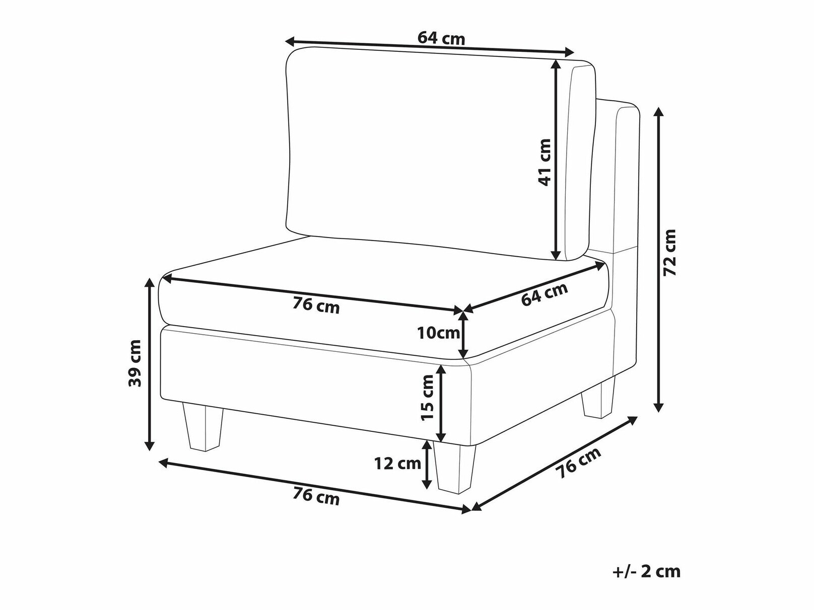 Модулен фотьойл Elbmeli 105