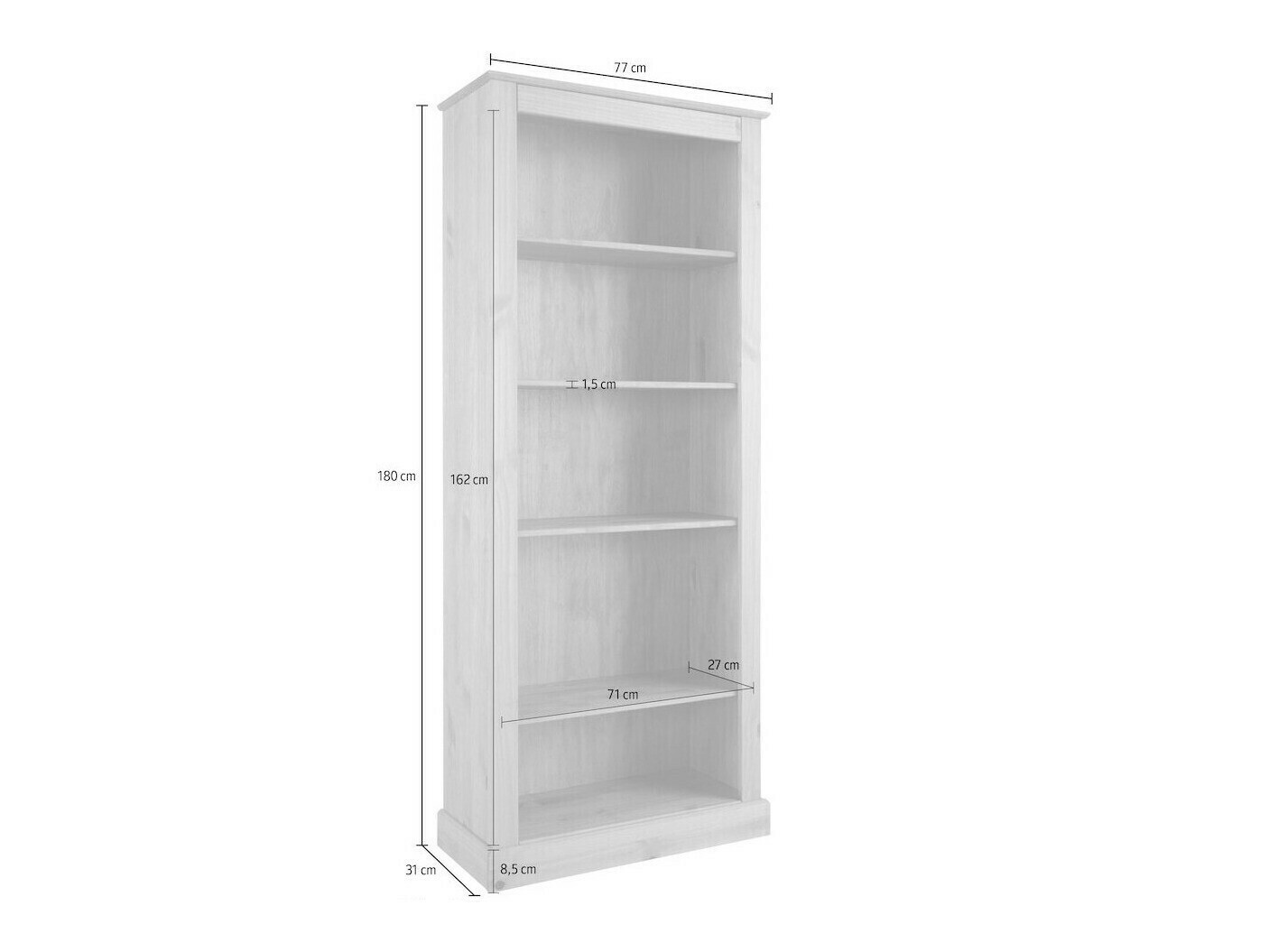 Етажерка Caltola 107 (Бял)