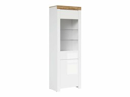 Етажерка Sonsoru 104 (Бял + Бял гланц + Дъб уотан)