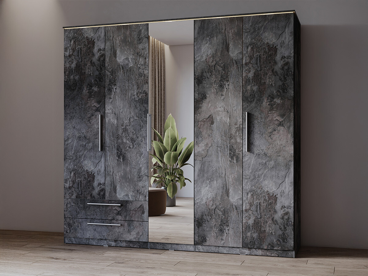 Гардероб Torvire 121 (Тъмен бетон)