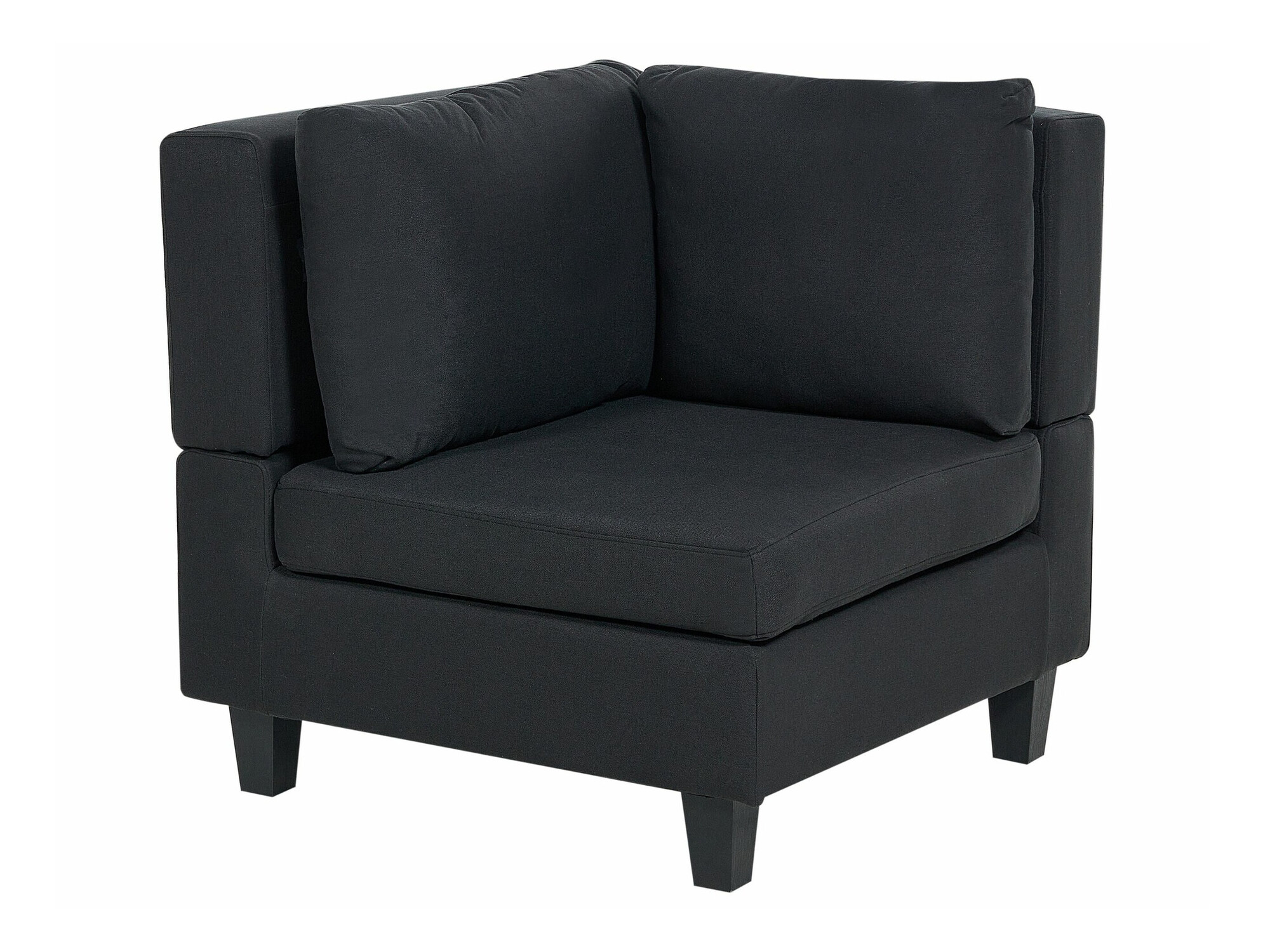 Модулен ъглов диван Elbmeli 109 (Черен)