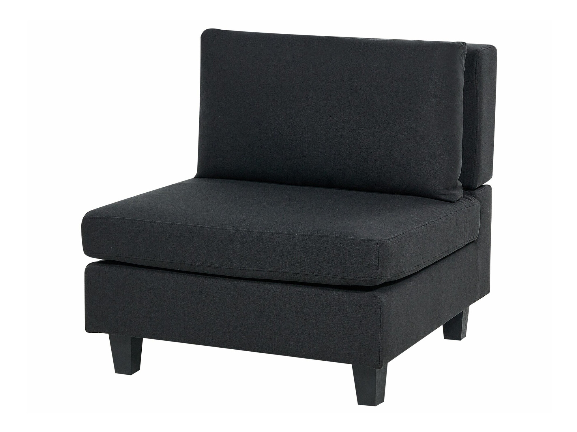 Модулен ъглов диван Elbmeli 109 (Черен)