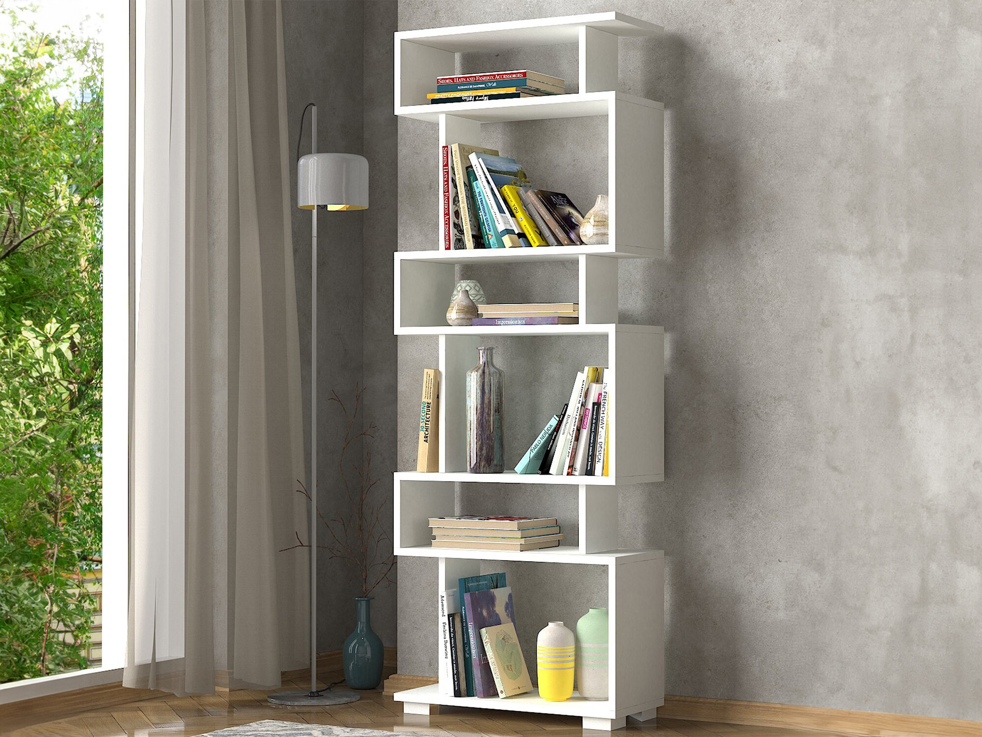 Етажерка Kailua 373 (Бял)