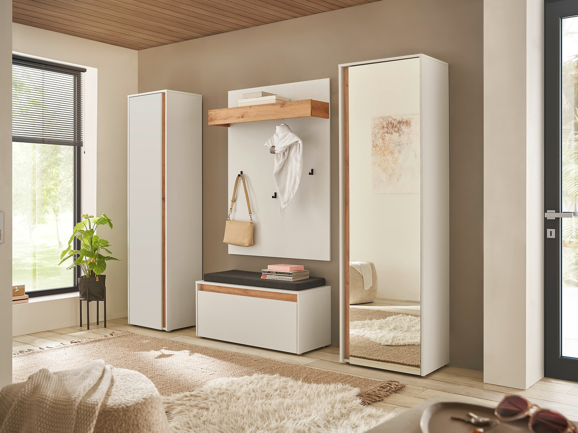 Гардероб Elbsori 161 (Бял)