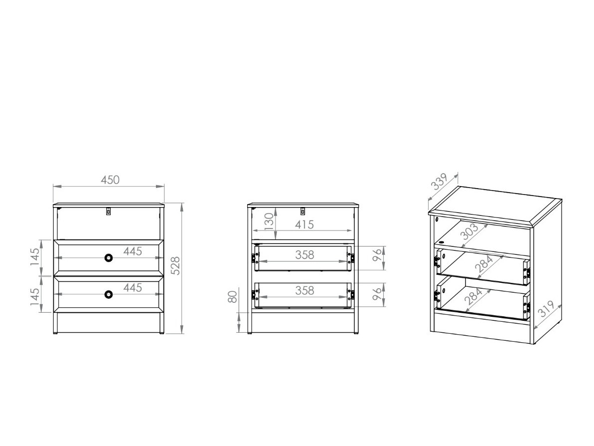 Нощно шкафче Romlevo 103