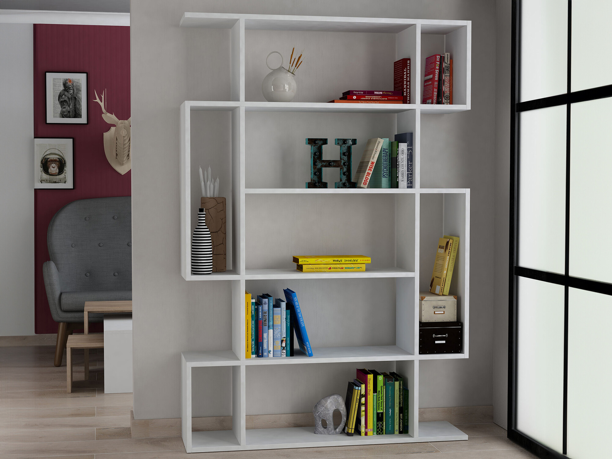 Етажерка Kailua 449 (Бял)