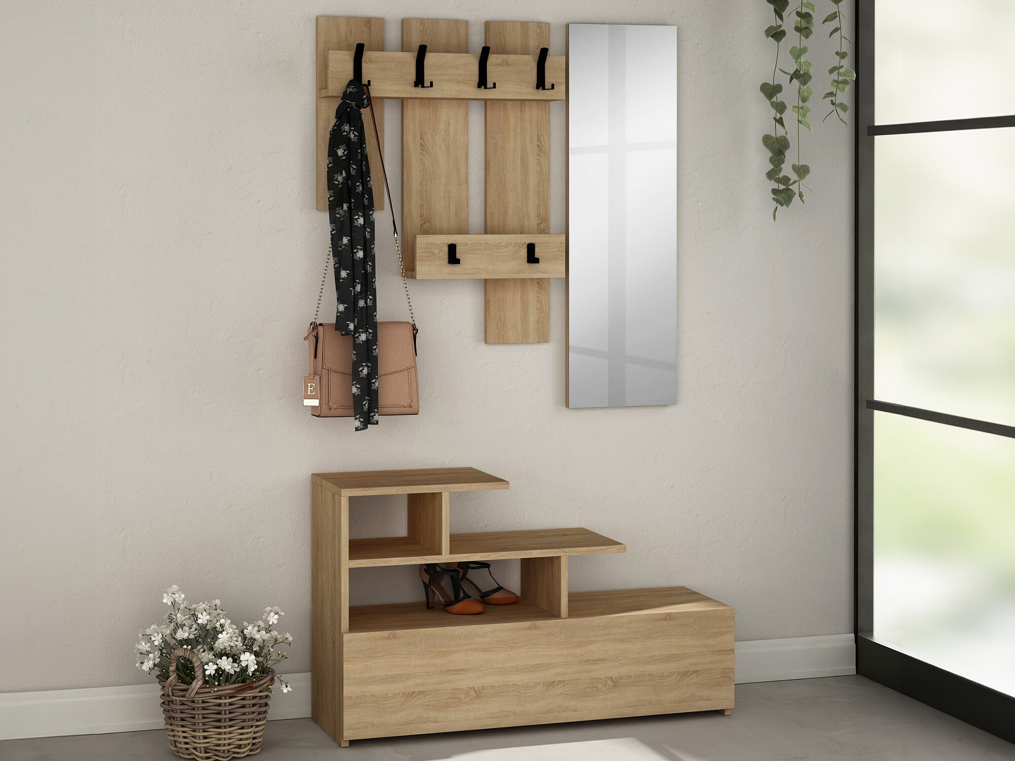 Комплект за антре Kailua 519 (Дъб)